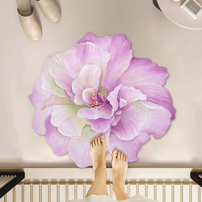 3D Floral Non-Slip Absorbent Mat – Soft & Comfortable
