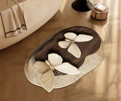 3D Realistic Pattern Non-Slip Absorbent Mat - Safe, Slip-Resistant, Quick-Drying