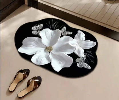3D Realistic Pattern Non-Slip Absorbent Mat - Safe, Slip-Resistant, Quick-Drying