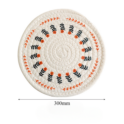 Simple and Elegant Linen Placemat, Heat-Resistant and Washable